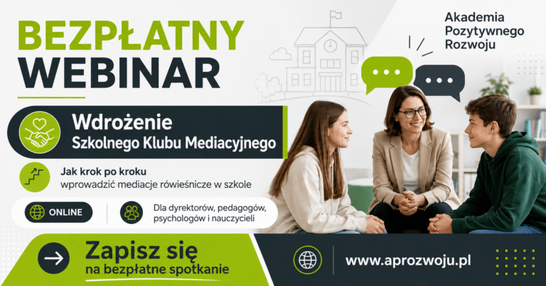Webinar o wdrożeniu Szkolnego Klubu Mediacyjnego – Wojciech Jabłoński