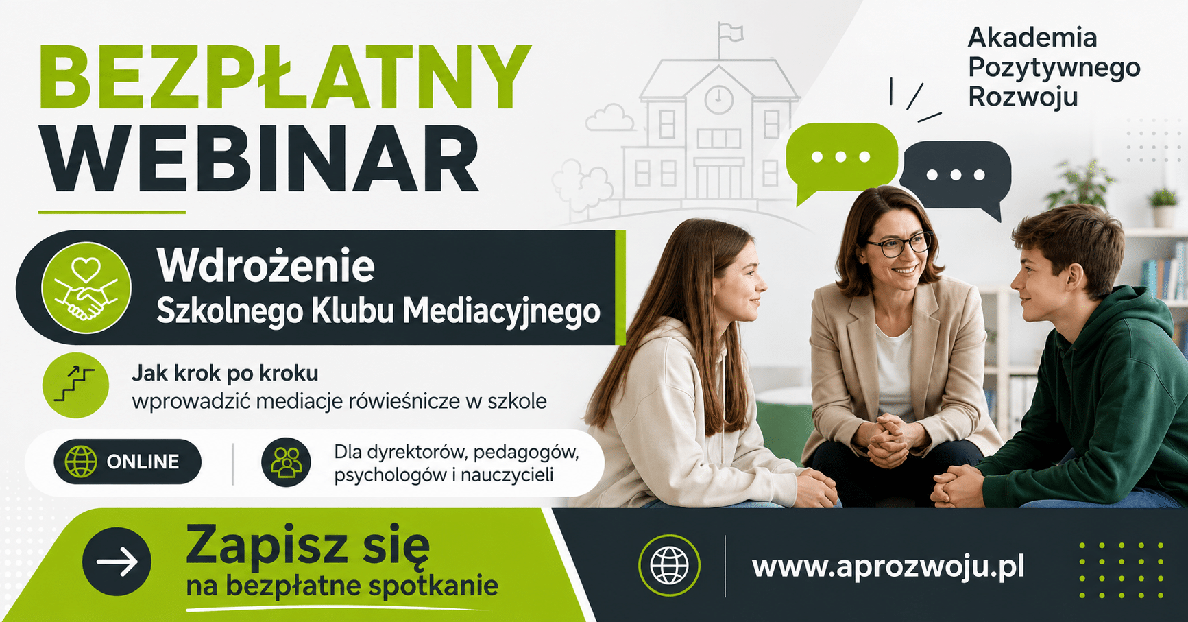 szkolny klub mediacyjny webinar wojciech jabłoński